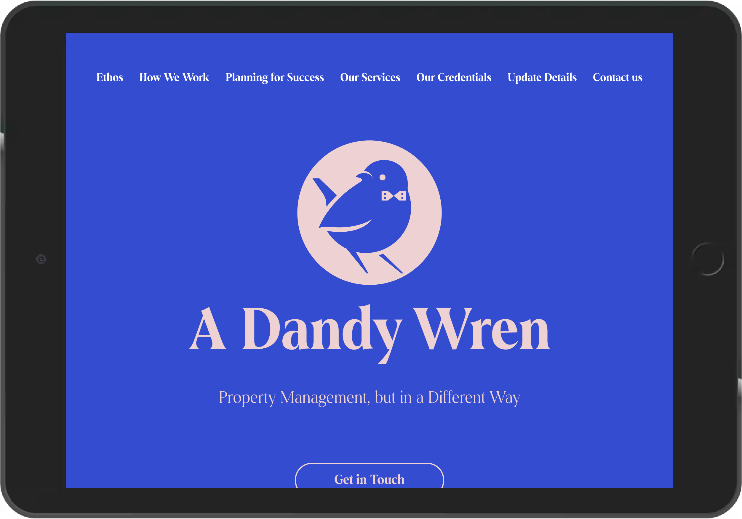 A Dandy Wren tablet view